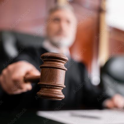 judge with gavel